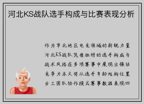 河北KS战队选手构成与比赛表现分析